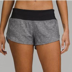 Lululemon Speed Up Low-Rise Lined Short 2.5" in grey